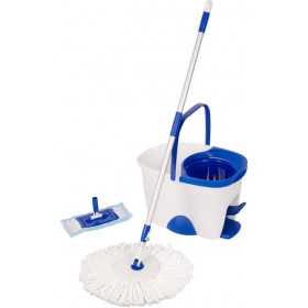 Súprava upratovacia Neco TORNADO Spin Mop, rotačný mop na podlahy + vedro 18 lit., Microfibre, PP, ABS