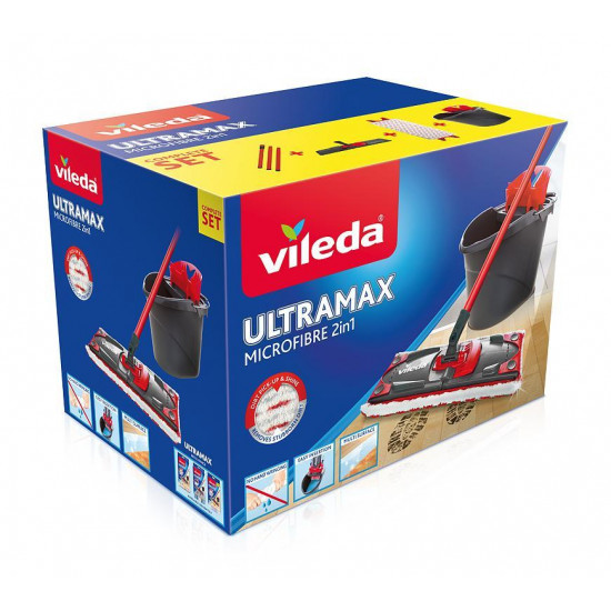 Súprava upratovacia Vileda Ultramax Complete Set box mop na podlahy + vedro